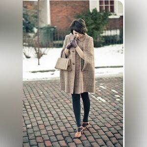 Wool hooded Calvin Klein Cape size XL